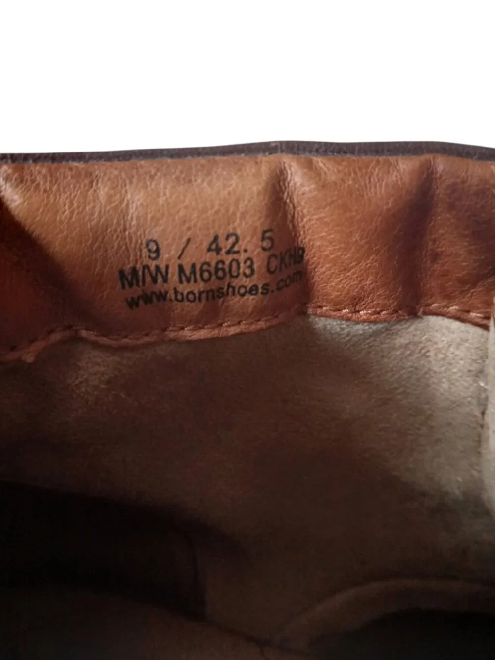 Born brown leather lace-up chukka boot M6603 CKH9 like new men's size 9/42.5